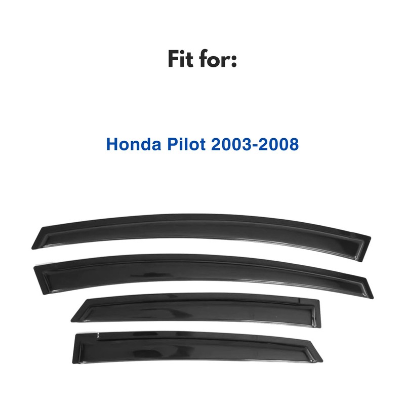 Immortal Group IG Window Visor for Honda Pilot 2003-2008, Rain