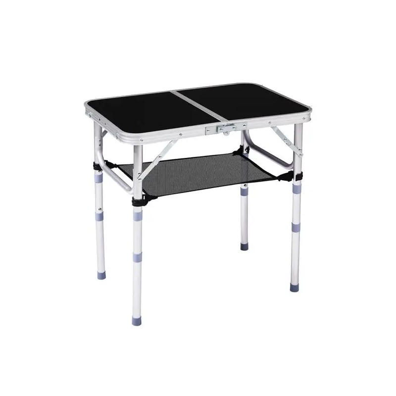 Portable Folding Aluminum Outdoor Table 2ft Adjustable Height With Carry