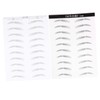 Baluue 4sheets Eyebrow Stickers of Hair-like Simulation Eyebrow Makeup Tools