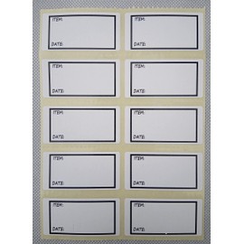 200 Freezer Labels. Sticky Labels for Bags, Jars, Boxes & Packs. 50 x 25mm.