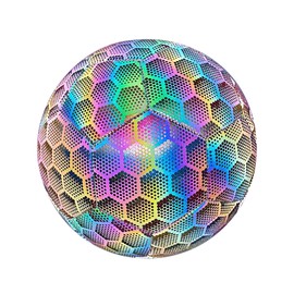 Reflective Football PU Glowing Sports Soccer Ball with Pump for Training Night Games