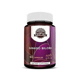 HerbEra Earth's Love - Ginkgo Biloba 60 Capsules, High Potency Capsules 500 mg, Made with Ginkgo Biloba (Ginkgo Biloba) and Vegetable Capsules Dried Leaf (60 Capsules)