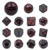 DollaTek 15 Piece Complete Polyhedral Dice Set D3-D100 Role Playing