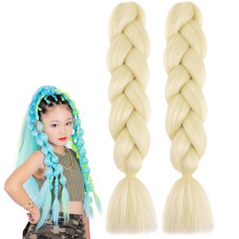 Klasse Wig Specialty Shop Braided Hair Bundles, Set of 2, Extensions, Kids, Dance, Cornrow, Volume, Braided, Gradation, Heat Resistant, 32 Colors to Choose from Children to Adults, Bleach