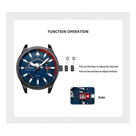 Relojes De Cuarzo De Silicona Para Hombre De Negocios Curren