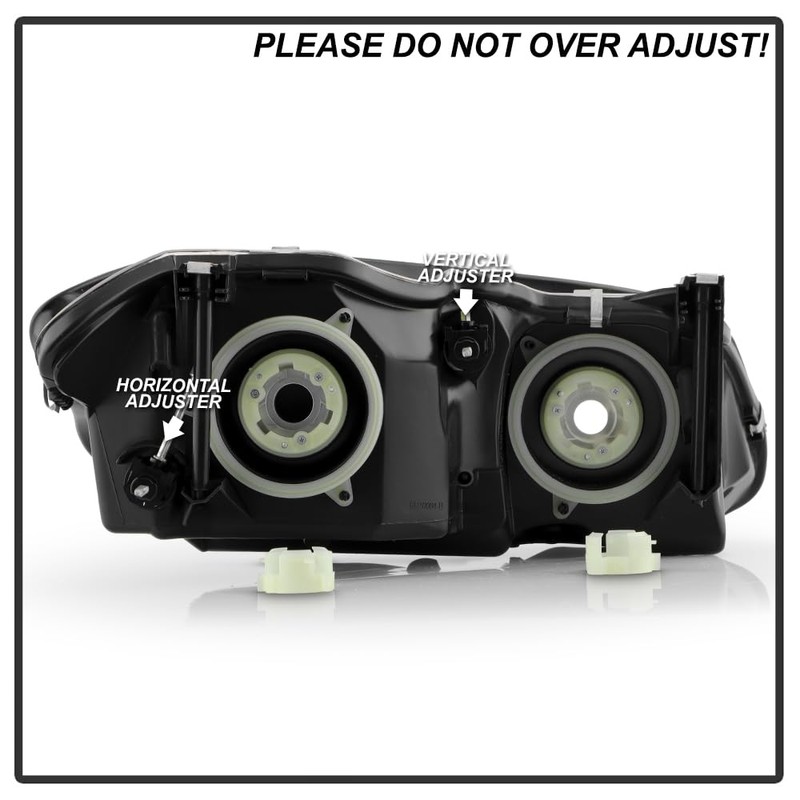 ACANII - For 1999-2004 Chrysler 300M Chrome Headlights Headlamps Head