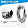 Fishing Split Rings Kit, 200pcs Stainless Steel Split Rings Round