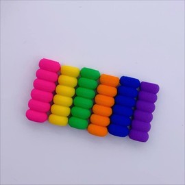 Ymhapp 10 Pcs Multicolour Soft Foam Pencil Grips, Pen Grippers for Painting Pens Drill Pen, Pencil Cushion for Drawing Writing Toddlers Adults