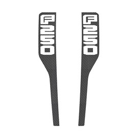 Front Fender Emblem Overlays - Compatible with 2023-2025 Ford Super Duty (Real Carbon Fiber(Raw), F-250)