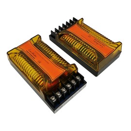 HiQltyla 2 Way Speaker Crossover for Car Audio, WEAH 5003B, 200 Watts 4 to 8 Ohm Passive Crossover for Car Audio Tweeter - 2 Pack