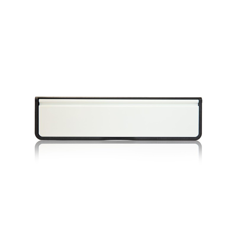 Xfort MailPlate Luxe 10" Letterplate White, Premium Draught Proof Postal
