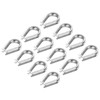 PATIKIL M3 50pcs Stainless Steel Thimble Wire Rope Thimble 3mm
