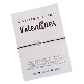 Valentines wish bracelet | Valentines gift | Gift for Valentine's Day Card