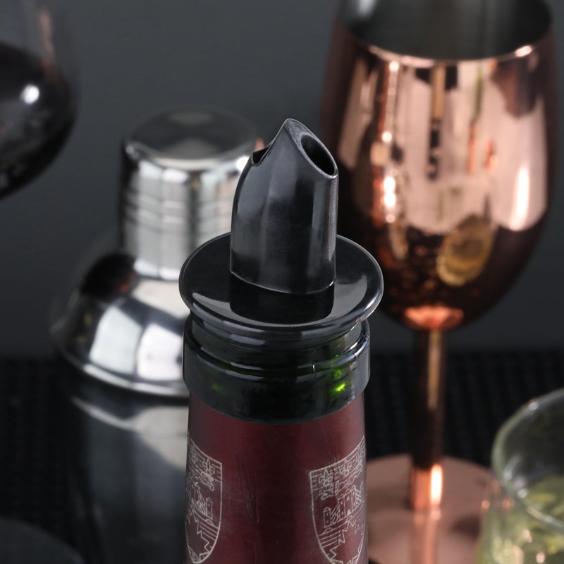 New Star Foodservice 48476 Plastic Liquor Free Flow Pourer Stopper,