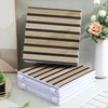 TEHAUX Felt Dart Board Wall Protector, Wood Grain Foldable Square