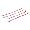 Ynei 4PCS Matt Black Interior Door Panel Trim Strip Set