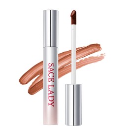 SACE LADY Lip Stain Peel Off, Lip Tint Stain Peel Off Long Lastig Waterproof 24 Hours, No Drying Smudge-Proof Lip Liner Makeup (02 Nude Brown, 0.08Oz)