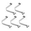Totority 5pcs Stainless Steel V Clips for Pool Pole Double