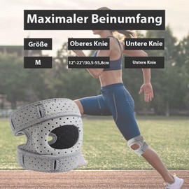 Oiieco Patella Stabilising Knee Brace, Patella Knee Brace, Generic Knee Brace, Adjustable Knee Braces, Non-Slip, Shock Absorbing for Men and Women