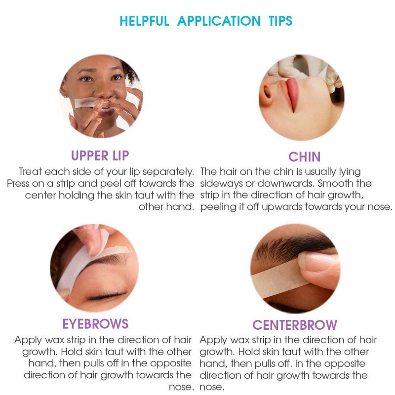 Surgiwax Facial Wax Strips, Honey - Facial Wax Strips for