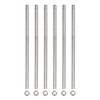 Rebower Fully Threaded Rod (with 6 Pcs Hex Nuts),Stainless Steel