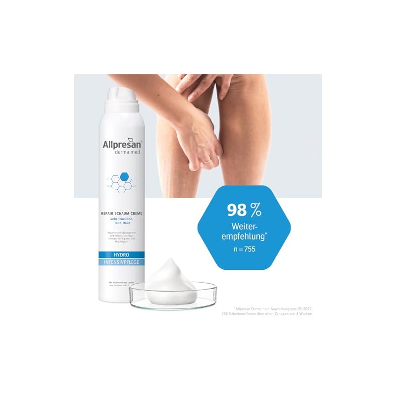 Allpresan Derma med Repair Foam Cream Hydro Intensive Care for