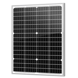 Newpowa 35W 24V High-Efficiency Monocrystalline Solar Panel - Designed for Off Grid Systems, Charges 24V Batteries of RV, Boat, Camper, Trailer, Gate Opener