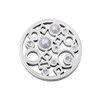 Quiges Interchangeable Coin 33 mm Stainless Steel Circle and Square