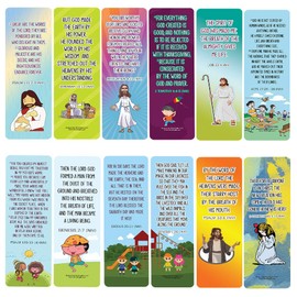 NewEights Bible Memory Verses on Creation Series 2 (60-Pack) – Daily Motivational Card Set – Collection Set Book Page Clippers – Ideal for Church Events
