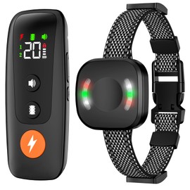 SLOPEHILL Dog Training Collar,2600Ft Dog Shock Collar,Ip68 Waterproof Rechargeable Shock Collar with 3 Training Modes,Beep,Shock,Vibration,Fit for All Breeds