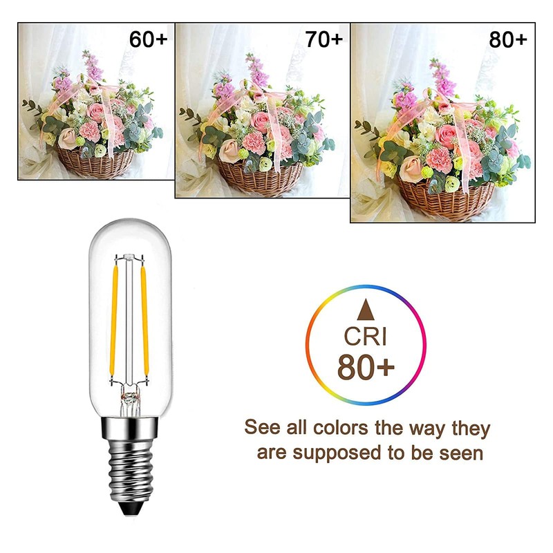 SHUWDKAR E14 Light Bulb 2700K Warm White 25 Watt Equivalent,
