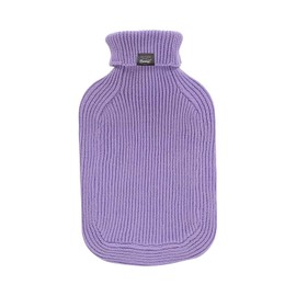 Fashy Hot Water Bottle with Turtleneck Knitted Cover Lilac 2 L