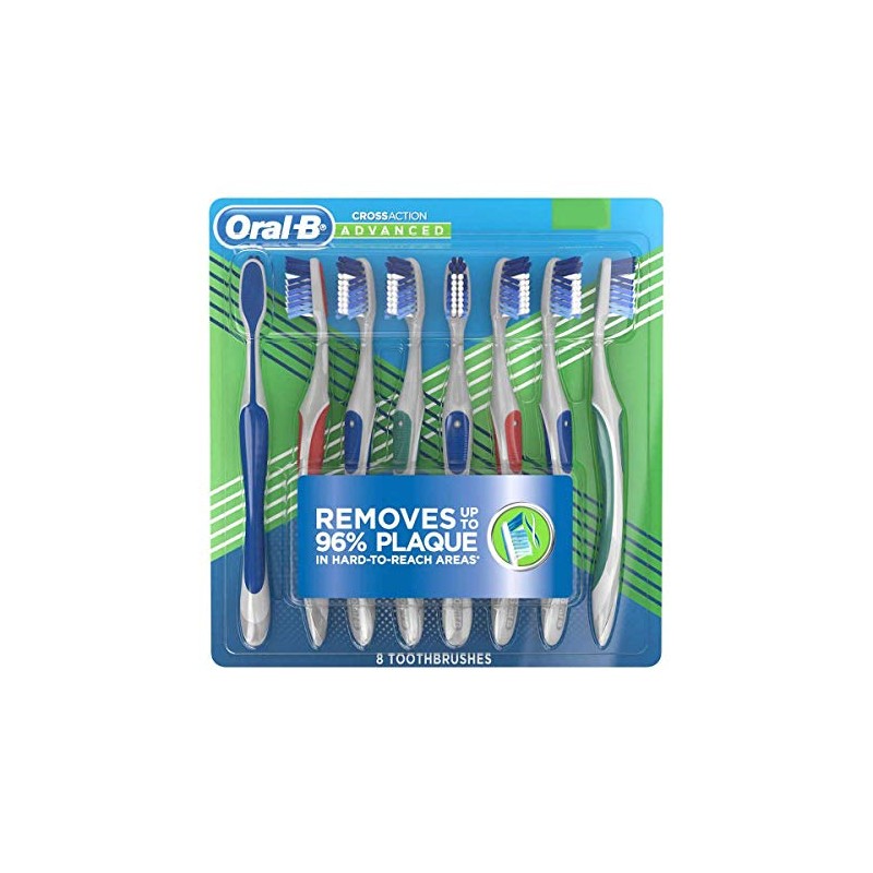 Oral-B Pro-Health Cross Action Advanced Toothbrush, Soft - 8 pack