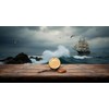 Go Confidently Quote Engraved Twist Open Brass Pocket Compass with