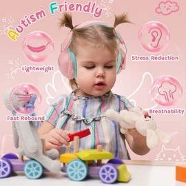 [2 Pack] Gehörschutz Kinder, Lärmschutz Kopfhörer Kinder mit Autismus, Passiver Kapselgehörschutz für Grundschüler, Verstellbare Ohrenschützer für Konzert