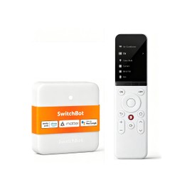 SwitchBot Smart Universal Remote with Hub Mini, Replace Multiple Remotes Easily, Control 25 Devices & 10 Scenes, Works with TV, AC, Apple TV, Fire TV & Smart Home Devices