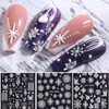 COLORBIRD Nail Sticker Christmas Parts, Snowflake, Cute, Snowflake, Snowflake, 3D