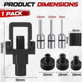 Tallew 8 Pcs Chain Cut and Rivet Tool Kit, Motorcycle Chain Breaker Removal Tool Set, Link Cutter Supplies for Bicycles, Dirt Bikes, Atvs Used to Cut Any 520, 525, 530 (50), or 532 Size Chains