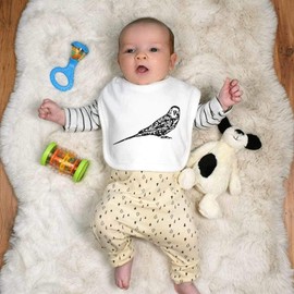 Azeeda 'Budgie' Soft Cotton Baby Bib (BI00005059)