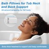 GLIDESMOOTH Bath Pillows, Spa Bath Pillows for Tub Neck and