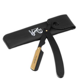 Navaja De Afeitar Profesional Para Hombre | Navaja De Afeitar De Acero Inoxidable De Primera Calidad Con Filo Recto Para Afeitar Y Peinar La Barba | Diseño Elegante Y Elegante Con Funda De