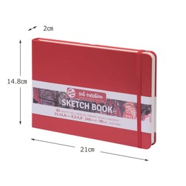 Talens Art Creation Sketchbook Red | 14.8 x 21 cm, 140 g, 80 Sheets