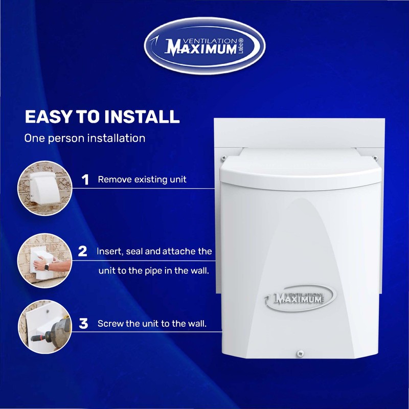 Ventilation Maximum AF4-C 4 Inch Outdoor Wall Dryer Vent Cover