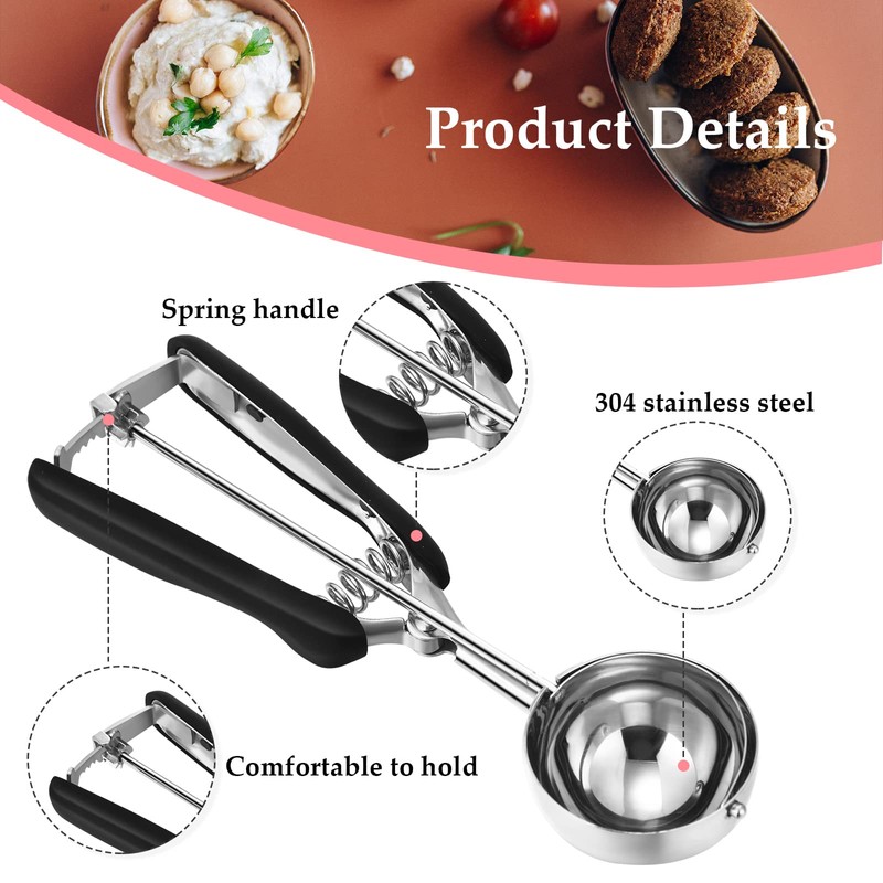 4 Pcs Cookie Scoop Set Include 1 Tbsp 2 Tbsp