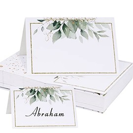Set of 50 Wedding Place Cards 11 x 8.5 cm Name Holders Table Cardboard Placement Name Cards Birthday for Table Receptions Parties Events Celebrations