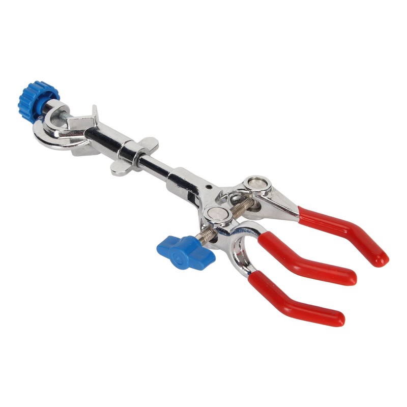 3 Prong Lab Clamp with Rubber Coating Pressure Adjustment 3
