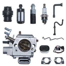 Mtanlo Carburetor Ignition Coil For Stihl 044 046 MS440 MS460 For Walbro HD-16C Chainsaws, Carburetor, Fuel Line, Oil Line, Fuel Filter, Oil Filter, Spark Plug, Carb Gasket, Air Filter