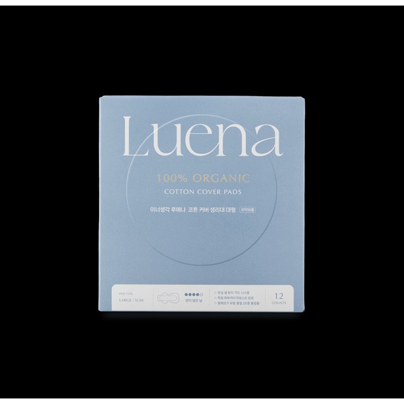 Innersaengak Luena Cotton Cover Sanitary Pads (M/L) - Large 12P