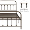 Yaheetech 2 Pcs Twin Bed Frame Metal Platform Bed with