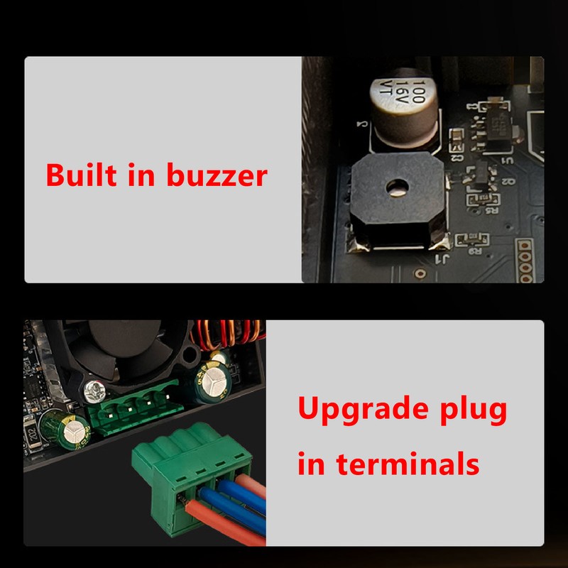 DC6‑36V to DC0.5‑36V 40W Buck Boost Converter 1.8in LCD Display